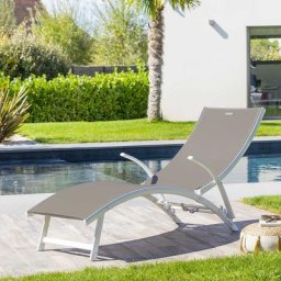 Transat Samba Noisette Blanc Jardin