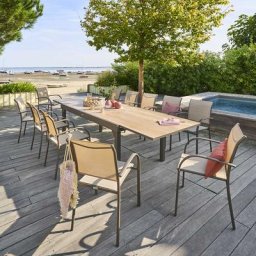 Table de jardin extensible Piazza Houblon Tonka