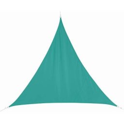Voile d'ombrage triangulaire Curacao Émeraude Hespéride