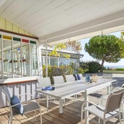 Table de jardin extensible Piazza Gris smoke Blanc