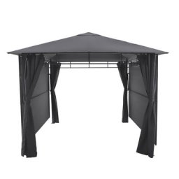 Rideaux pour tonnelle Omelya Ardoise - 3 x m Polyester Unisexe