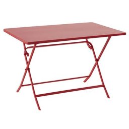 Table de jardin pliante rectangulaire Greensboro Groseille