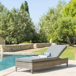 Lit de piscine Malta Terre d'ombre Jardin