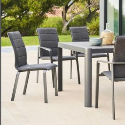 Chaise de jardin empilable Diese Anthracite Graphite