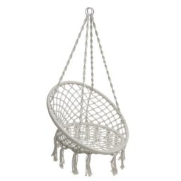 Chaise de détente suspendue en macramé Plumaya Jardin