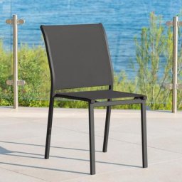 Chaise de jardin empilable Essentia Anthracite Graphite