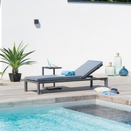 Lit de piscine Évasion Anthracite Graphite Jardin