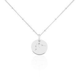 Collier Astr Argent Oxydes De Zirconium