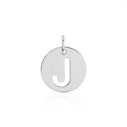 Pendentif Elio J Argent Blanc