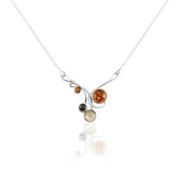 Collier Argent Blanc Dorka Ambres