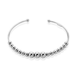 Bracelet Jonc Atlantis Argent Blanc