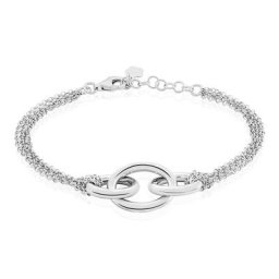 Bracelet Abassia Argent Blanc