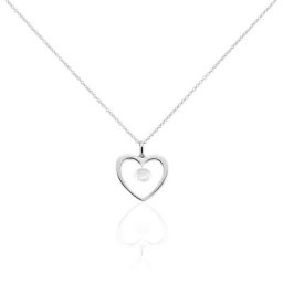 Collier Argent Blanc Armo Oxydes De Zirconium