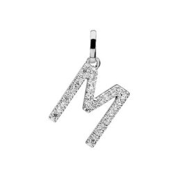 Pendentif Klementine Or Blanc Oxyde De Zirconium