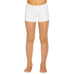buttinette Short de danse pour enfants, blanc