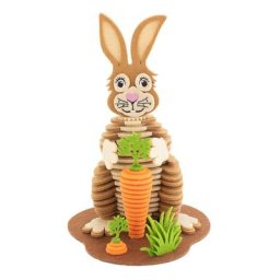 buttinette Kit créatif en feutrine ""lapin"", marron
