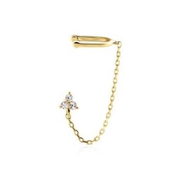 Bijou D'oreille Plaqué Or Marcion Oxydes De Zirconium