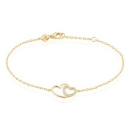 Bracelet Alexandra Plaqué Or Jaune Oxyde De Zirconium