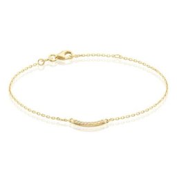 Bracelet Plaqué Or Kumb Oxydes De Zirconium
