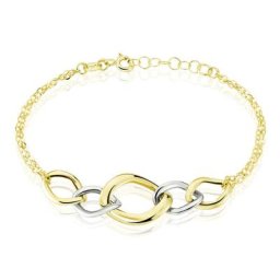 Bracelet Or Bicolore Acanthus