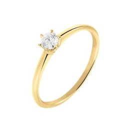 Bague Solitaire Samantha Or Jaune Diamant