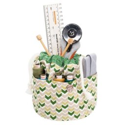 Kit couture ""panier de rangement"", vert/taupe