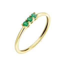 Bague Richie Or Jaune Emaraude