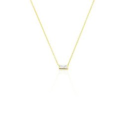 Collier Lawry Or Jaune Oxyde De Zirconium