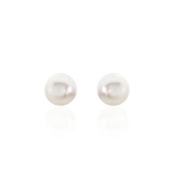 Boucles D'oreilles Puces Suki Or Jaune Perle De Culture