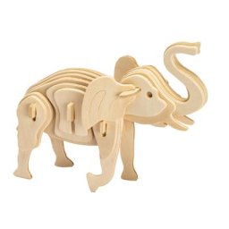 Kit créatif maquette en bois éléphant, 16 x 13 cm