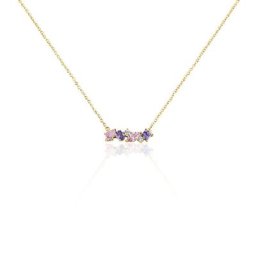 Collier Plaqué Or Eliina Oxyde De Zirconium