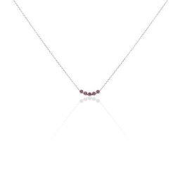 Collier Karrie Argent Blanc Oxyde De Zirconium