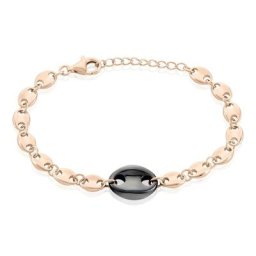 Bracelet Ashoka Argent Rose Céramique