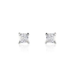Boucles D'oreilles Puces Alys Argent Blanc Oxyde De Zirconium