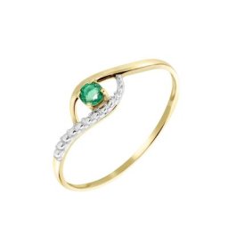Bague Or Jaune Karmele Emeraude