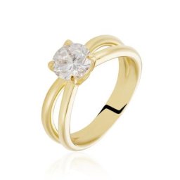 Bague Gen Plaqué Or Oxyde De Zirconium