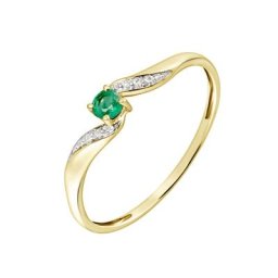Bague Or Jaune Levenez Emeraude