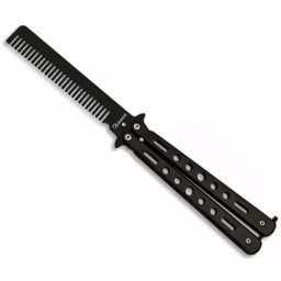 Couteau papillon balisong 22cm - Peigne brosse cheveux