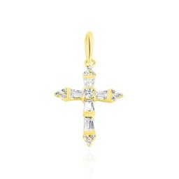 Pendentif Or Jaune Neottie Oxydes