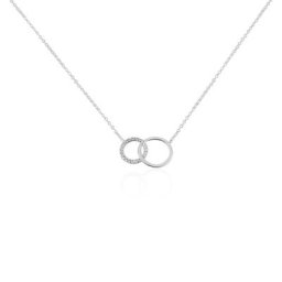 Collier Or Blanc Nesrine Oxydes