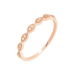 Bague Hestia Or Rose Oxyde De Zirconium