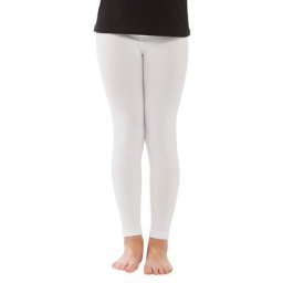 Leggings thermiques pour enfants, blanc
