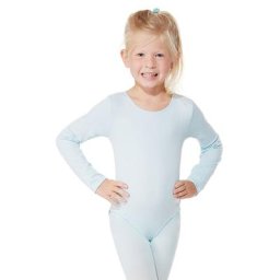 Body manches longues pour enfants, bleu clair