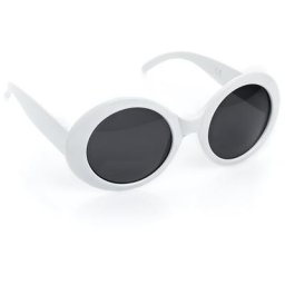 Lunettes de soleil années 60 , blanc