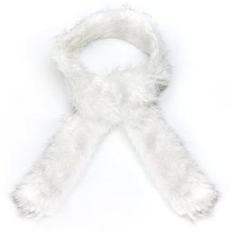 Echarpe en peluche, blanc