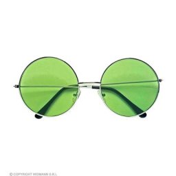Lunette ""Hippie"", 6 cm Ø, vert