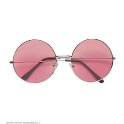 Lunettes ""Hippie"", 6 cm Ø, rose