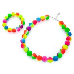 Set de bijoux - perles ""arc-en-ciel