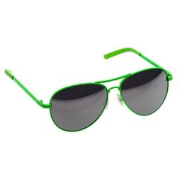 Lunettes ""aviateur"", vert fluo