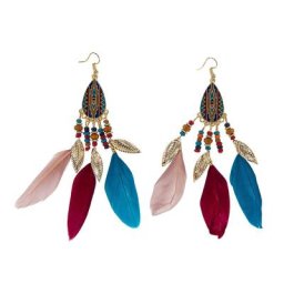 Boucles d'oreilles ""plumes